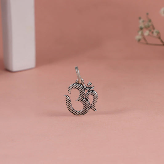 Divya Om Silver Pendant
