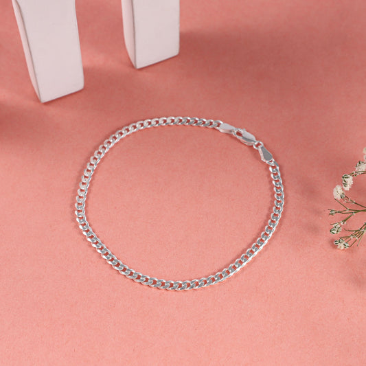 Shaurya Silver Bracelet  Stylish Sleek Bold