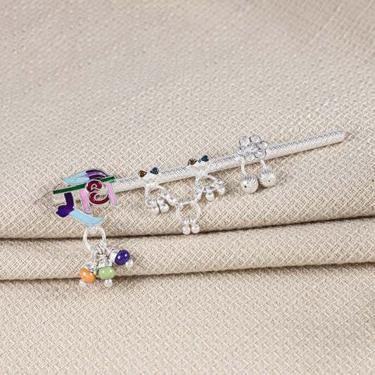 Radha Bansuri- Divine silver Radha flute
