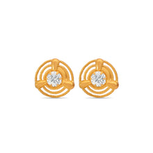 Sara Elegant Earrings Gold Toned Lotus