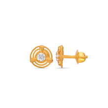 Sara Elegant Earrings Gold Toned Lotus