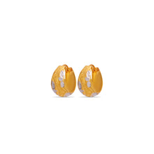 Eva Graceful dual-tone elegance Gold Earrings