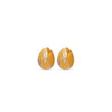 Eva Graceful dual-tone elegance Gold Earrings