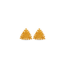 Elena Modern triangle elegance Gold Earrings