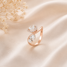 Pihu Swirl Design Diamond Ring