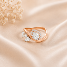 Pihu Swirl Design Diamond Ring