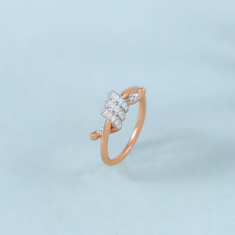 Falak Radiant Knot Diamond Ring