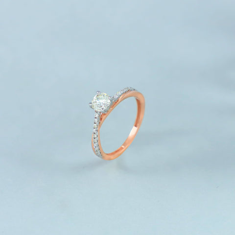 Aditi Rose Gold Diamond Ring