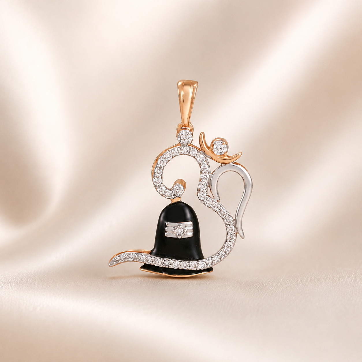 Shiv Shakti Diamond Pendant For Him