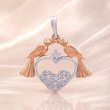 Suhani Heart & Birds Diamond Pendant