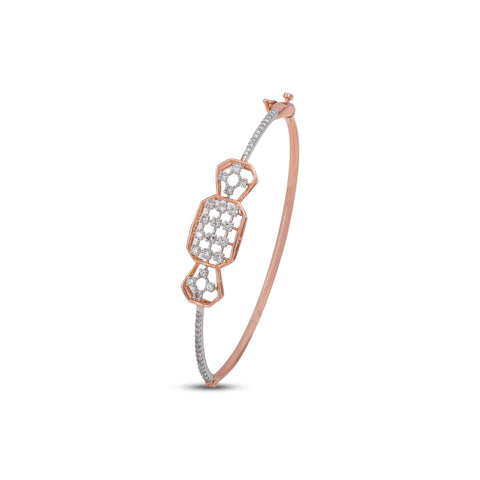 Jiya Elegant Rose Gold Diamond Bracelet