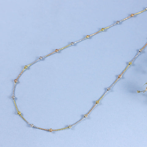 Inaaya Elegant Minimalist Silver Chain
