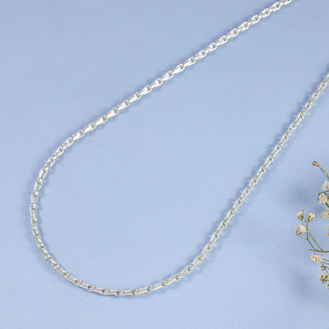 Jiya Silver Chain Timeless Design Lightweight And Durable