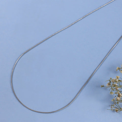 Pooja Sleek Silver Chain Elegance Perfect Daily Wear
