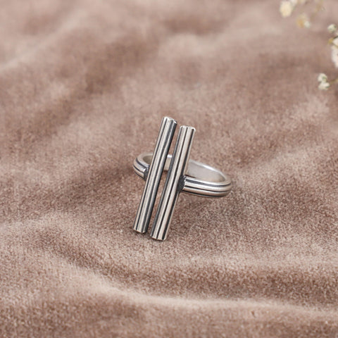 Sankalpika Design Silver Ring Everyday Wear