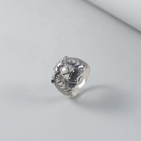 Yash Vyaghra Kavach Silver Ring For Him