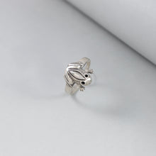 Unique Frog Themed Silver Ring For Him