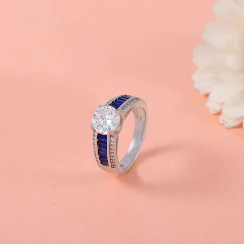 Aria Splendid Gem Cz Silver Ring