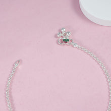 Ishika Mini Charm Chain Silver Anklets