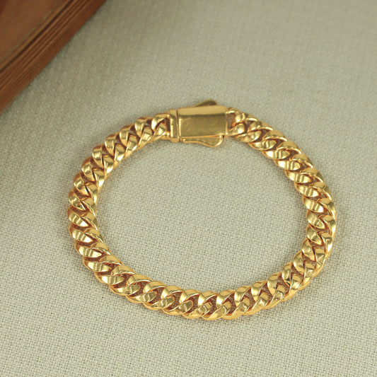 Rubaan Fancy Gold Bracelet For Him