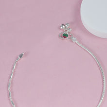 Ziva Slim Chain Silver Anklets