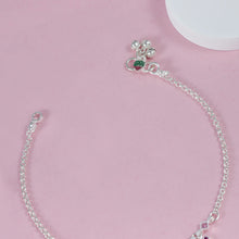 Prisha Grace Cherry Drop Silver Anklet
