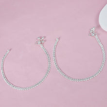 Ruhi  Double Line Silver Anklets