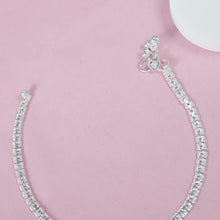 Ruhi  Double Line Silver Anklets