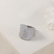 Urvi Sparkle And Graceful Silver Cz Ring