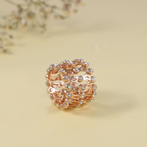 Jyoti Elegant  Shine Silver Ring And Bracelet