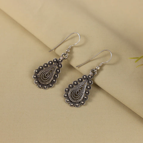 Ishani Silver Earrings Beautiful Oxidised Finish