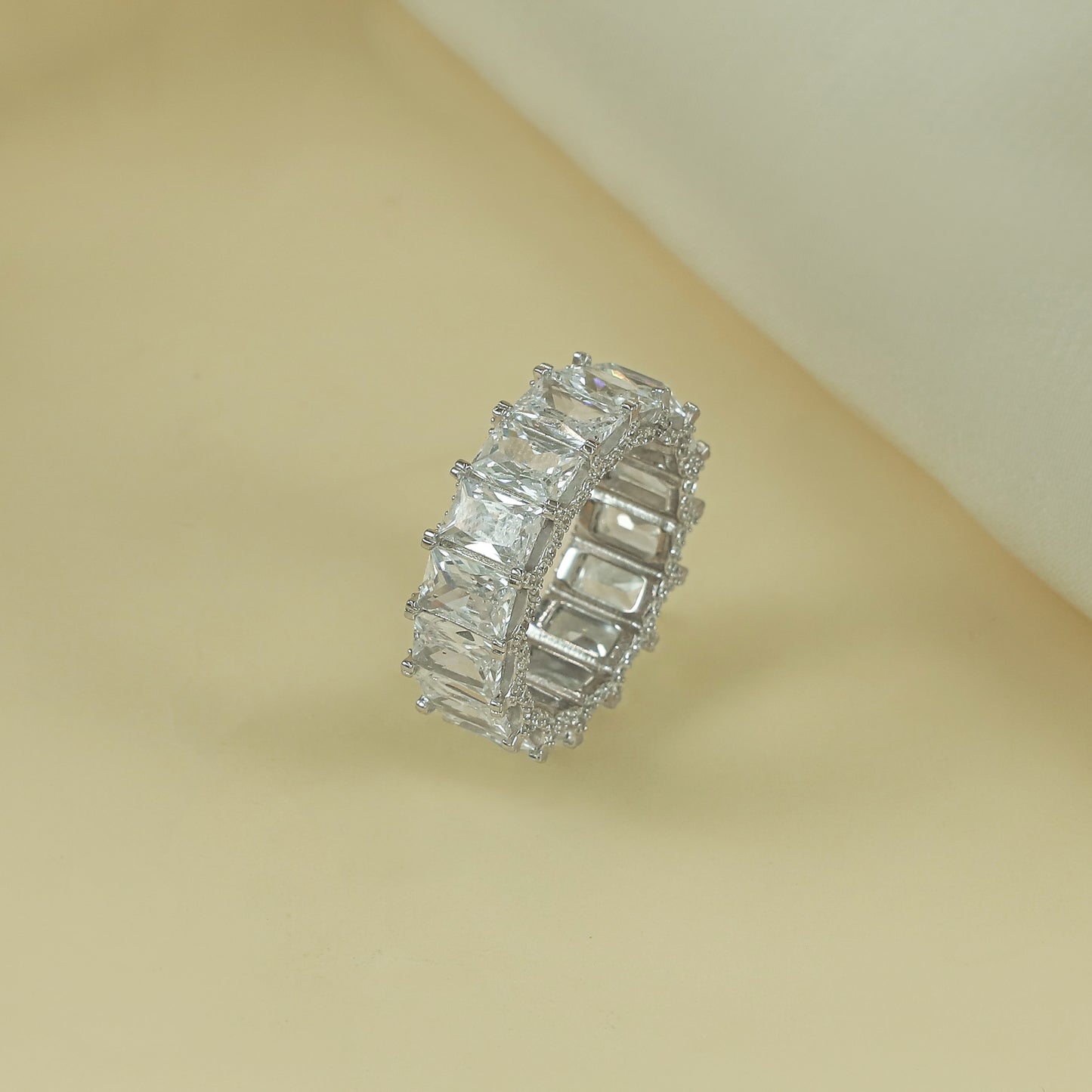 Anya Remarkable Silver CZ Ring