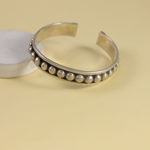 Devika Silver Dome Bead Line Bracelet