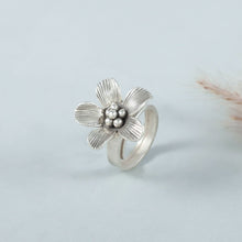 Aarushi Elegant Bloom Silver Ring