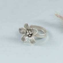 Aarushi Elegant Bloom Silver Ring