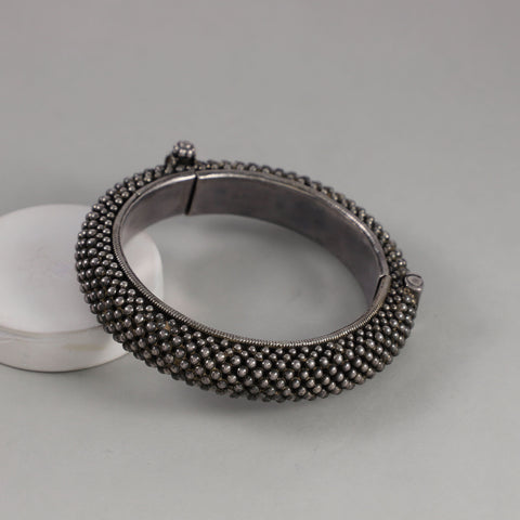 Bindu Beaded Antique Silver Bracelet