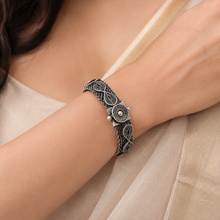 Lavanya Filigree Filora Mesh Silver Bracelet