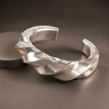 Kiran Modern Cuff Silver Bracelet