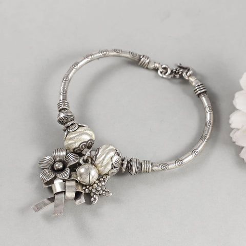 Arohi Garden Charm Flora Nova Silver Bracelet