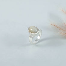 Arun Moonstone Classic Silver Ring