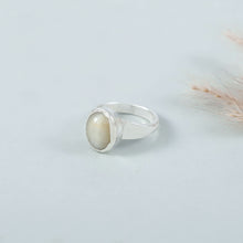 Arun Moonstone Classic Silver Ring