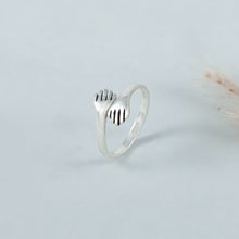 Saloni Hug Hands Silver Ring