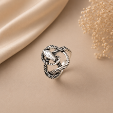Kavita Snake Design Silver Ring