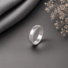 Anu Minimal Smooth Finish Silver Band