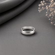 Anu Minimal Smooth Finish Silver Band