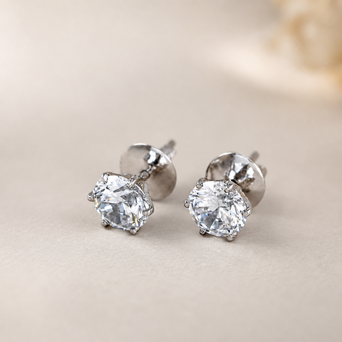 Dolly Solitaire Stud Earrings