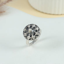 Navira Floral Bloom Silver Ring