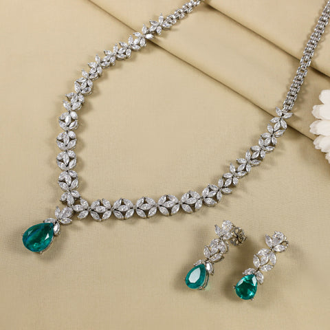 Mohini Green Envy Necklace Set