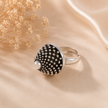 Naira Antique Pearl Dome Silver Ring