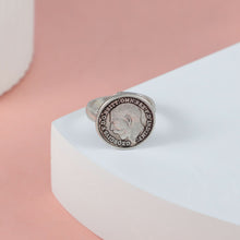 Georgive Coin Statement Silver Ring For Him